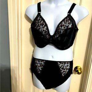 Elomi Namrah black with matching bottoms